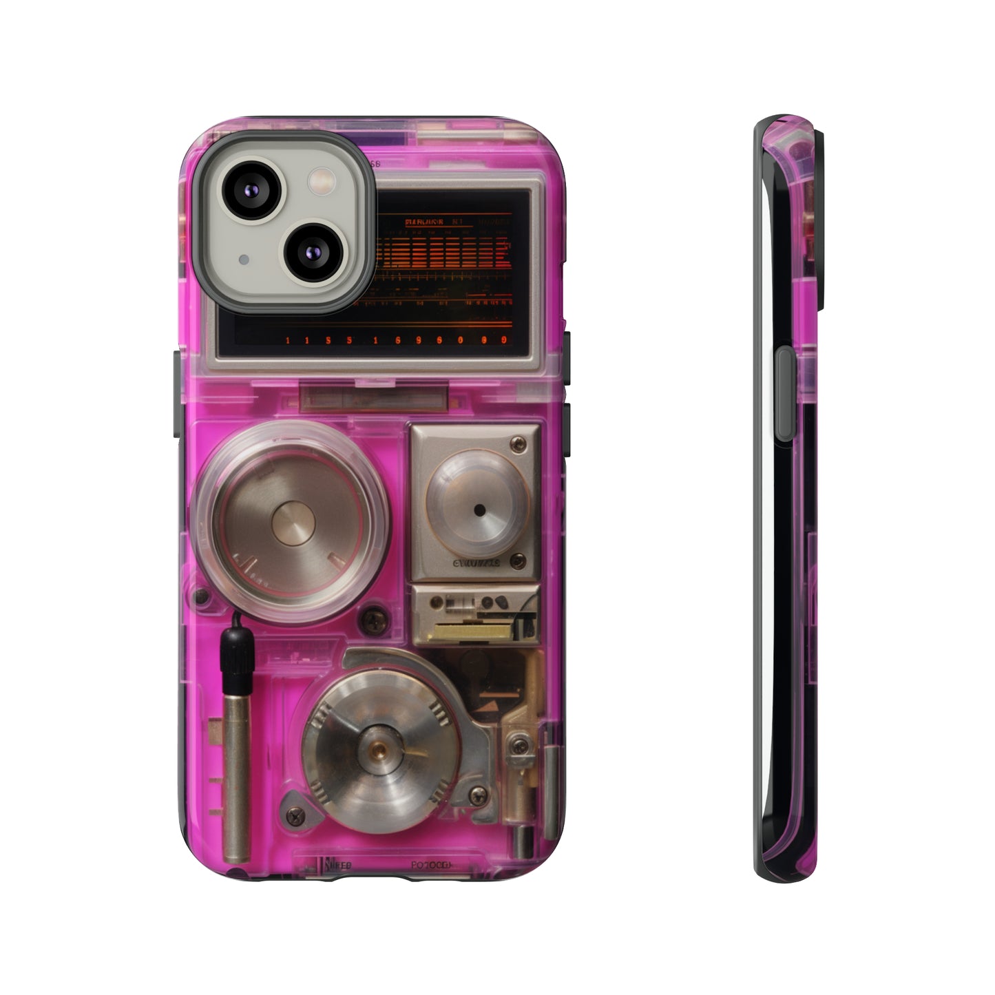 Cyberpunk Techno Gadget Walkman: Retro-Futuristic Premium Tough Phone Case | Iconic Style for iPhone, Samsung Galaxy, and Google Pixel