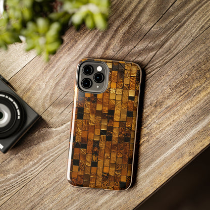 Golden Tile iPhone Case | Add Glamour and Elegance to Your Device