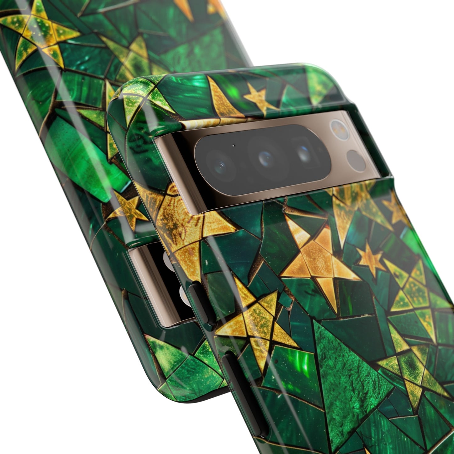 Green Celestial Stained Glass Mosaic Phone Case