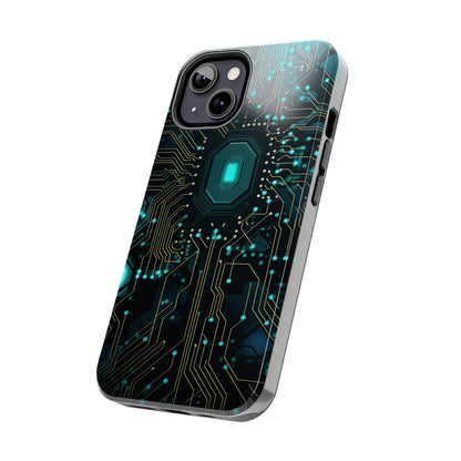 Neon Nexus: Cyberpunk Circuit Board | Futuristic Tech-Inspired iPhone Case