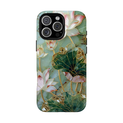 Elegant Floral Phone Case - Tough Cases with Lotus Design