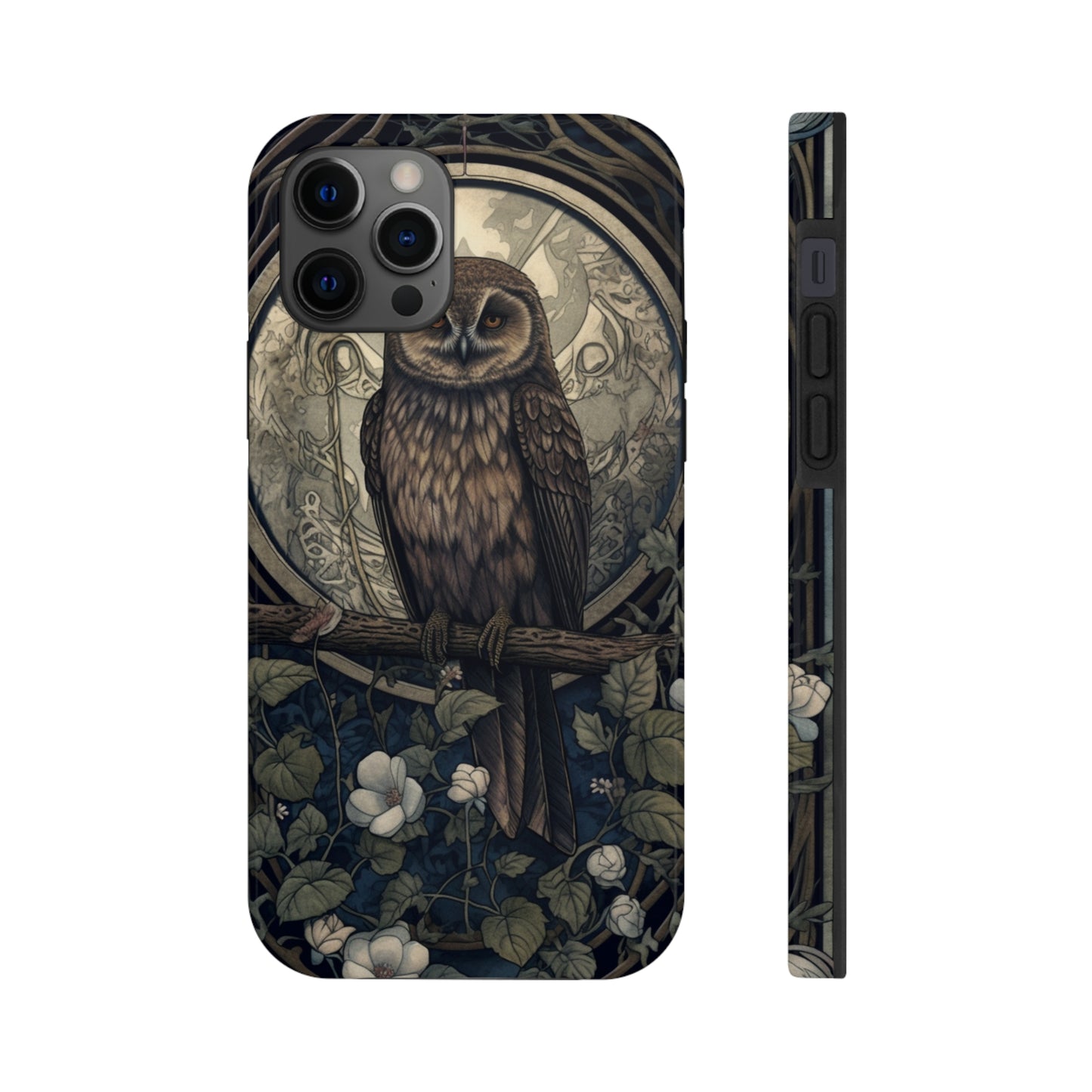 The Hermit Owl | Dark Academia Aesthetic Retro Tough iPhone Case | Embrace Mystical Vibes with Captivating Tarot Art and Reliable Protection