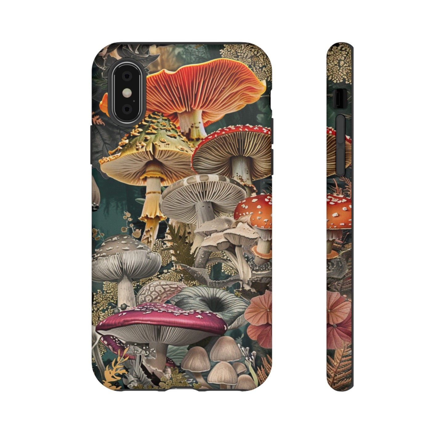 Vintage Illustration Mushroom Collage Phone Case