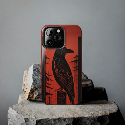 Mystic Totem: Northwest Native American Tribal Raven | Cultural Heritage iPhone Case