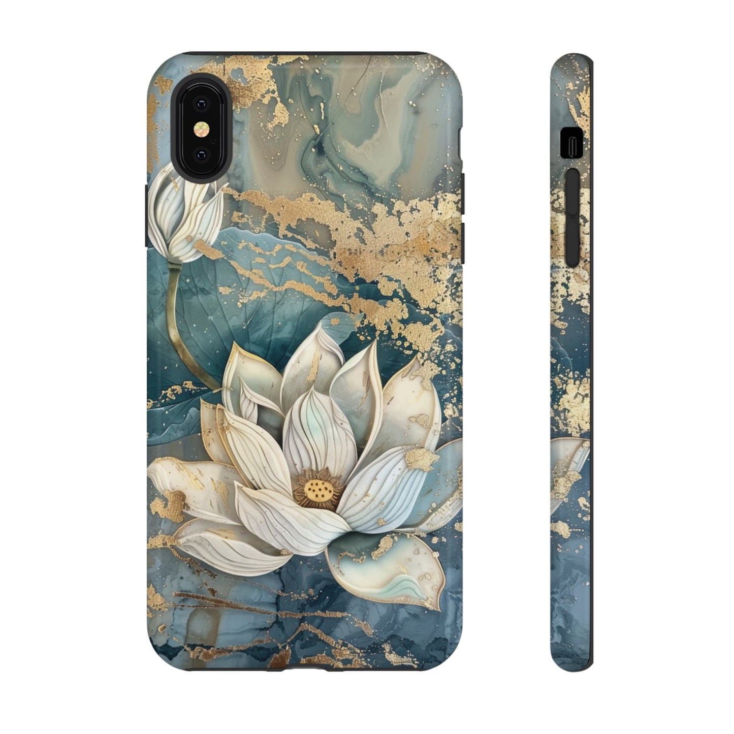 Zen Lotus Gold Floral Phone Case