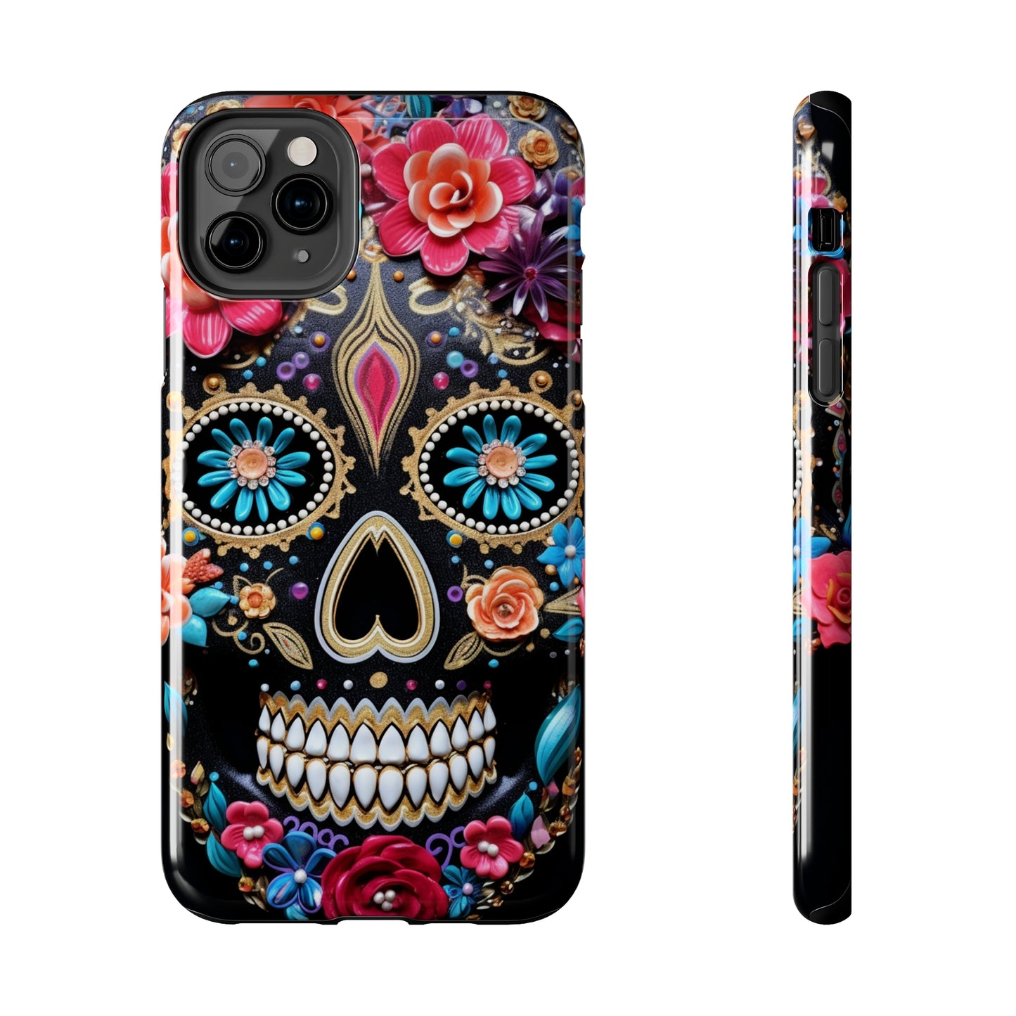 Sugar Skull iPhone Case | Celebrate Dia de los Muertos with Vibrant Elegance