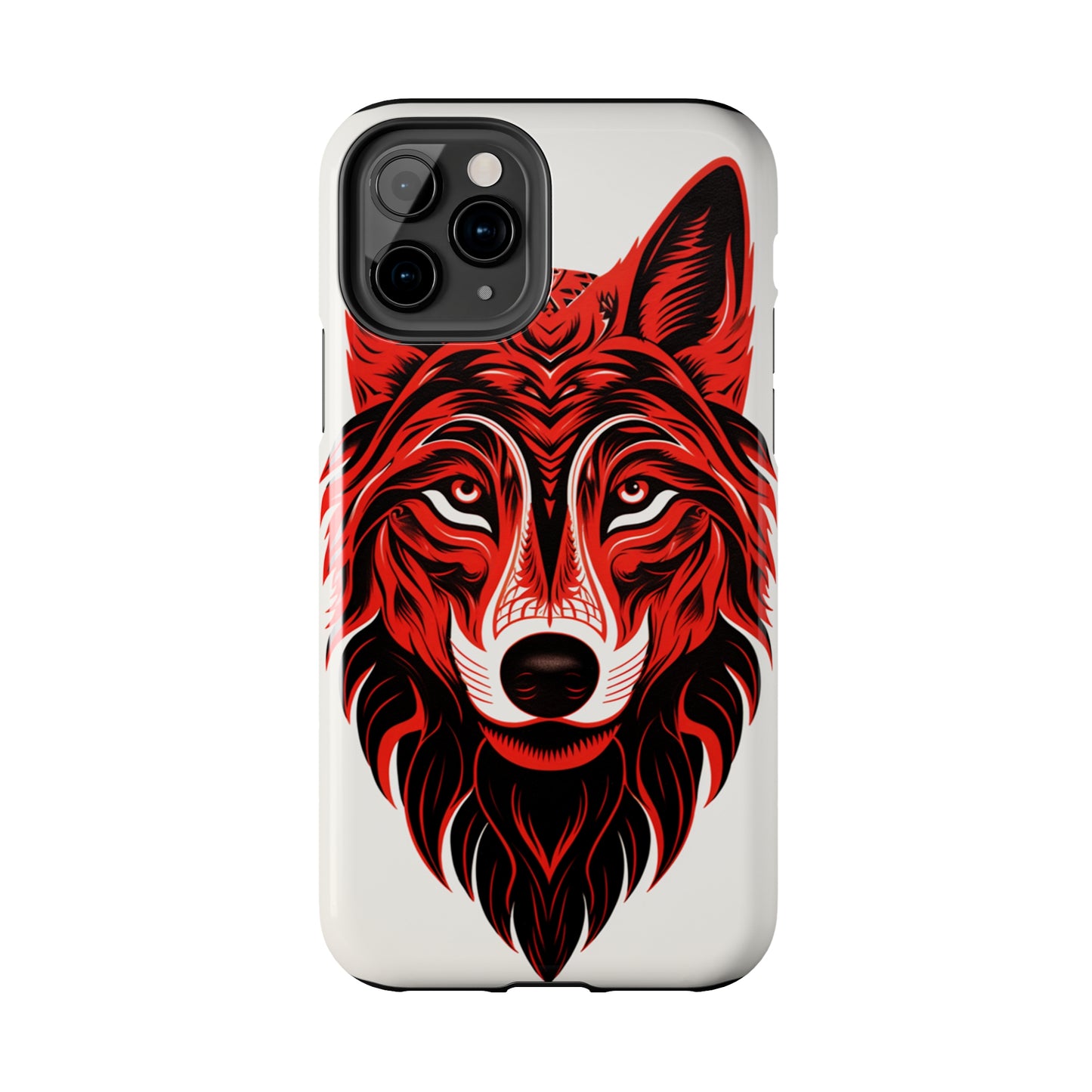 Mystic Echoes: Native American Tribal Wolf | Cultural Heritage iPhone Case