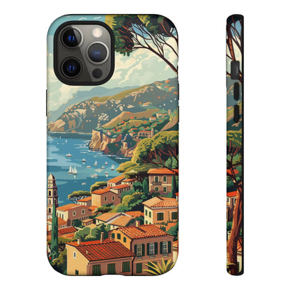 Midcentury French Riviera Landscape Painting Phone Case