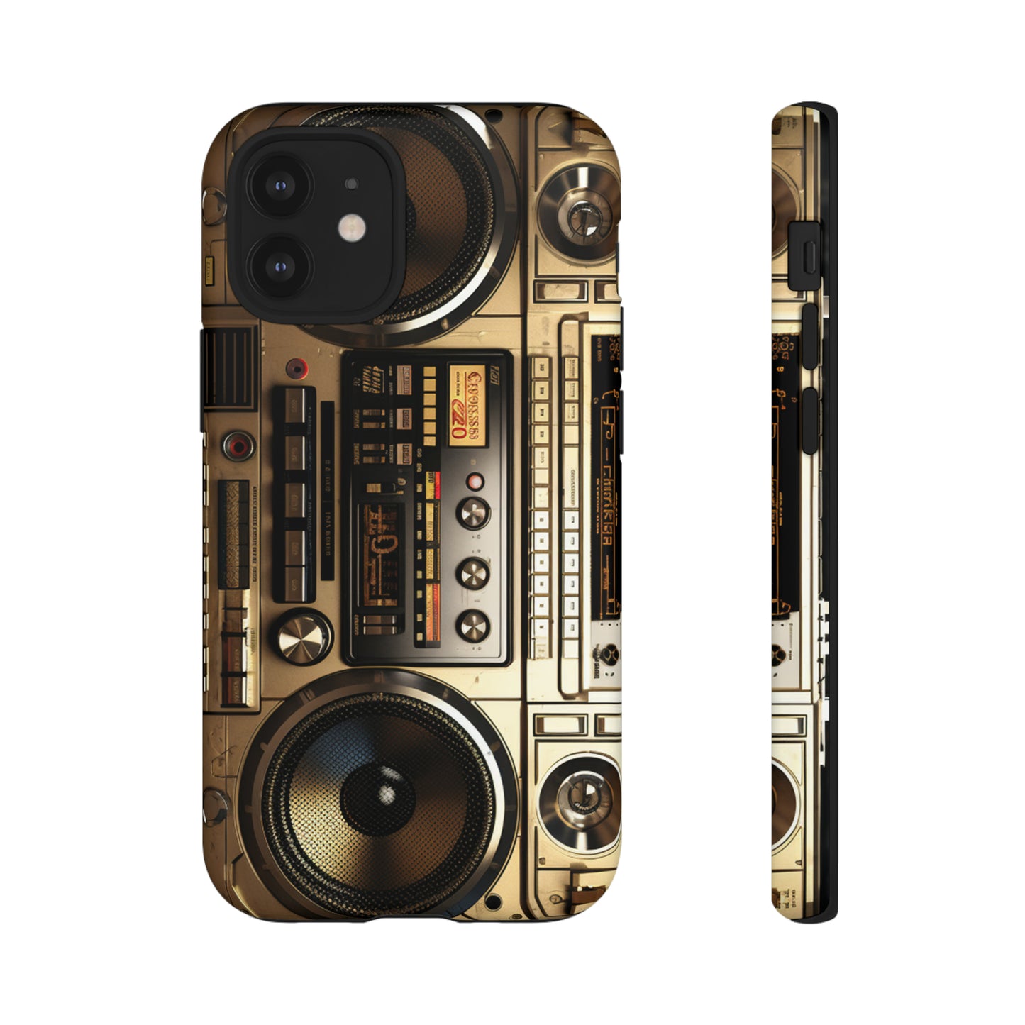 Urban Beats: Boombox Hip Hop Music Pixel Phone Case | Retro Rhythms for iPhone 15 Models