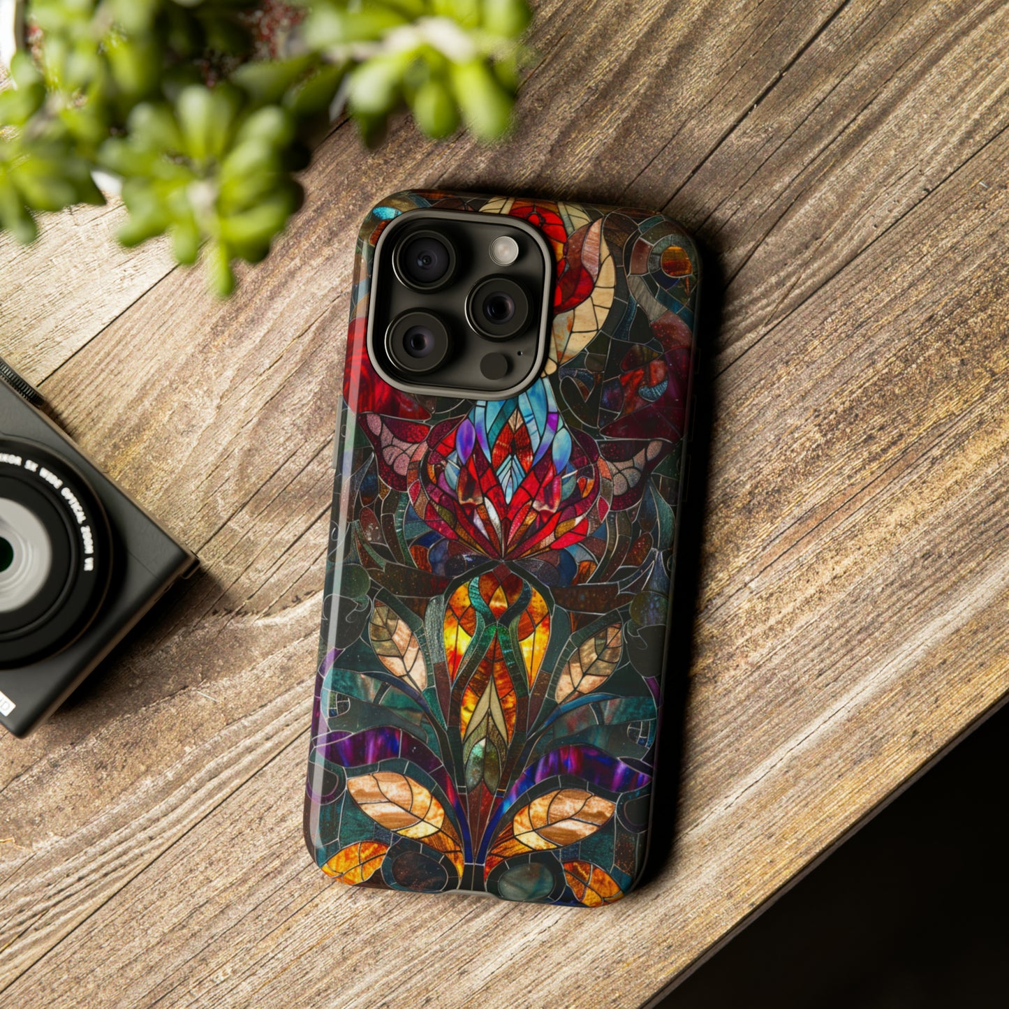 Art Deco Stained Glass floral Phone Case