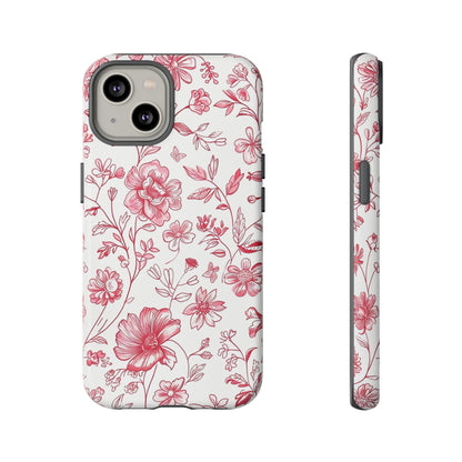 Pink Floral Wildflower Phone Case