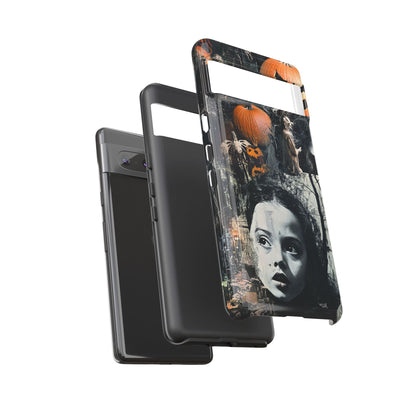 Vintage Halloween Collage Wednesday Goth Style Jackolantern Spooky Phone Cover