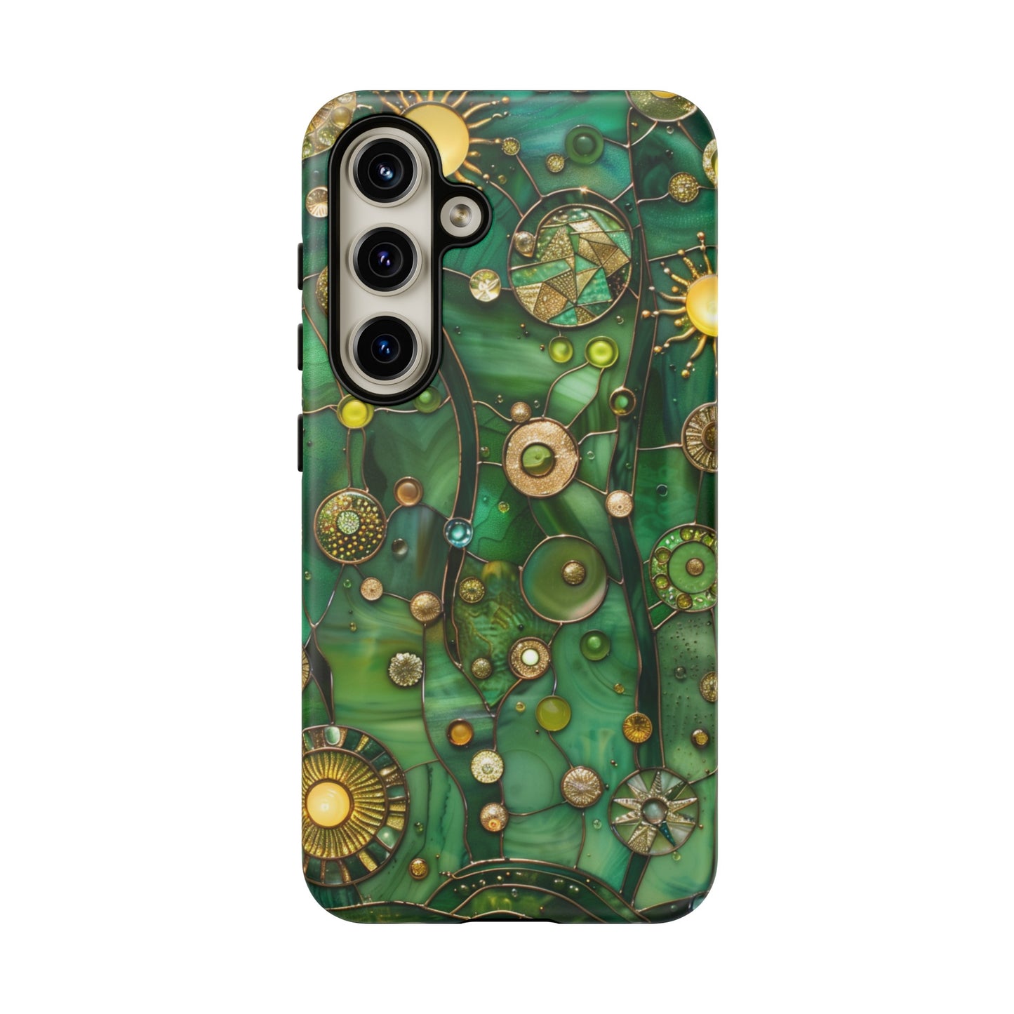 Green Celestial Stained Glass Mosaic Phone Case