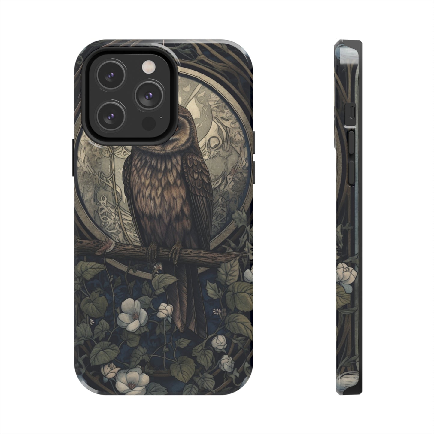 The Hermit Owl | Dark Academia Aesthetic Retro Tough iPhone Case | Embrace Mystical Vibes with Captivating Tarot Art and Reliable Protection