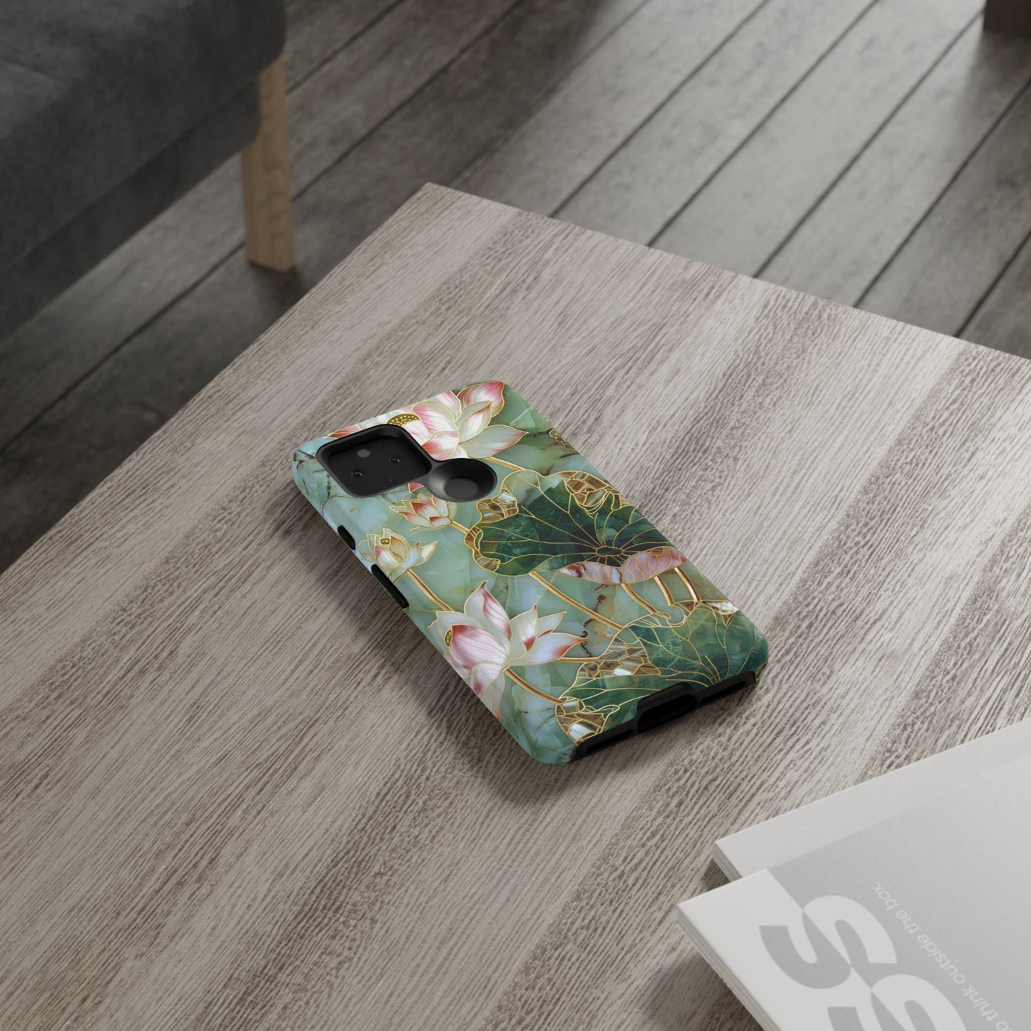 Elegant Floral Phone Case - Tough Cases with Lotus Design