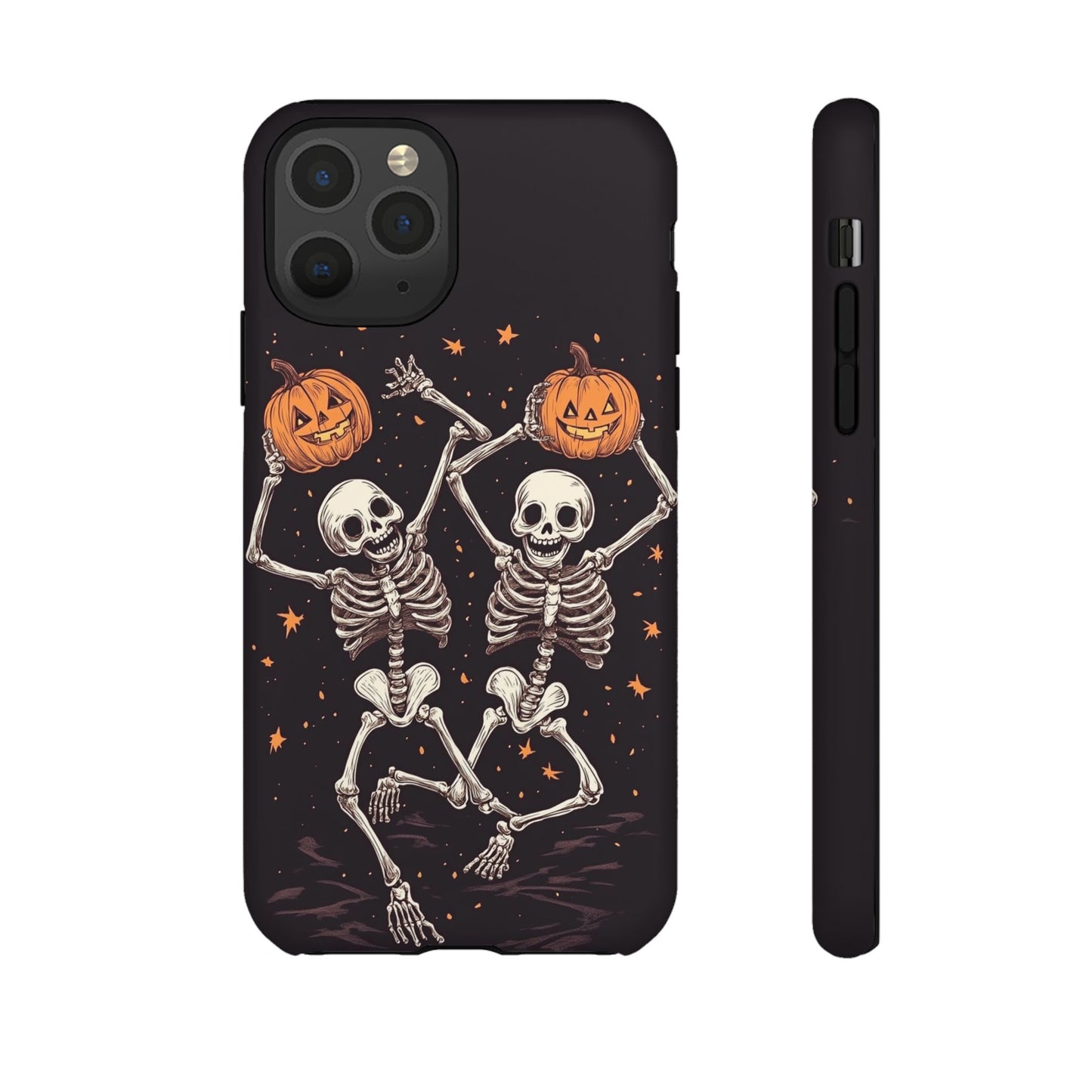 Dancing Skeletons with Jack-o'-Lanterns Phone Cover