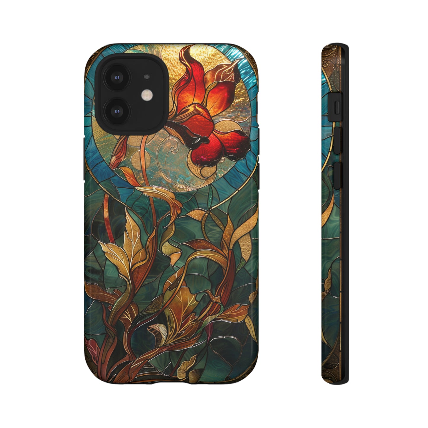 Art Nouveau Floral Full Moon Phone Case