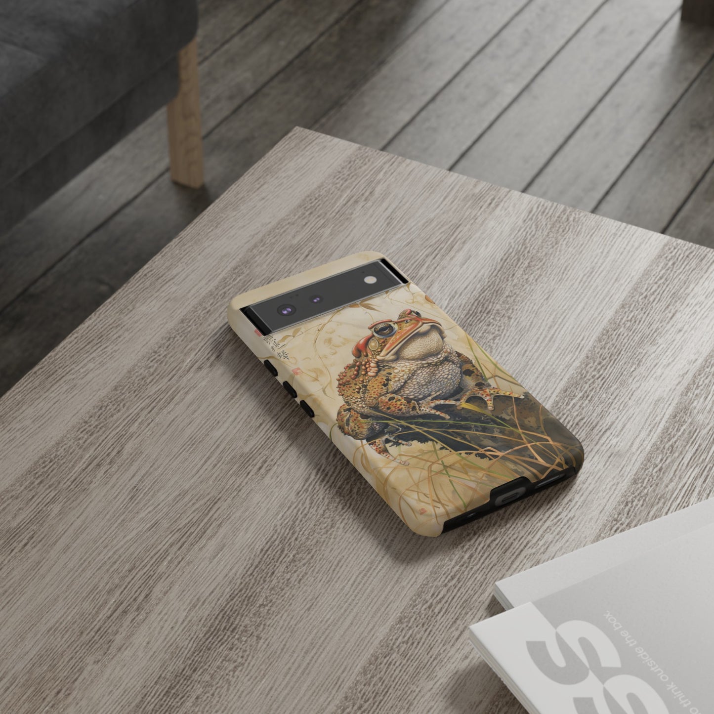 Toad on a Branch Japanese Style Art Painting Phone Case