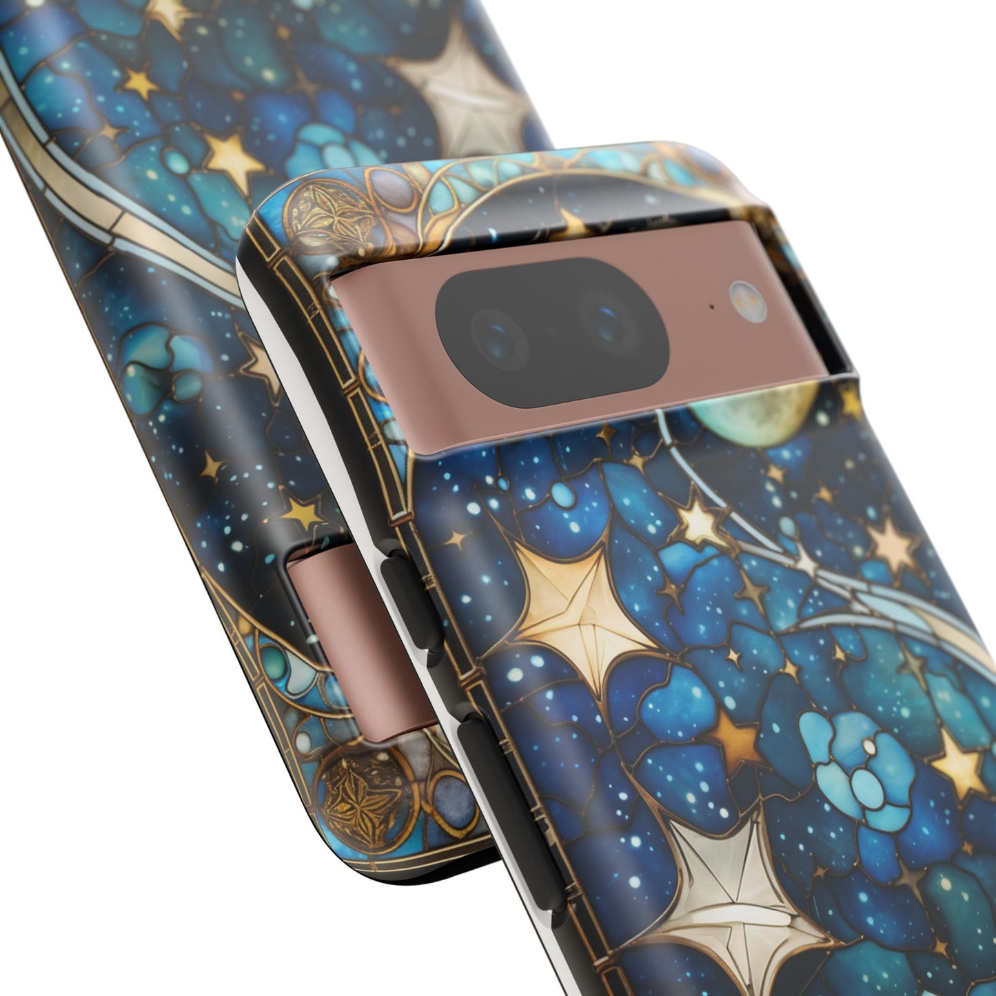 Boho Starry Night Stained Glass Artistry Phone Cover