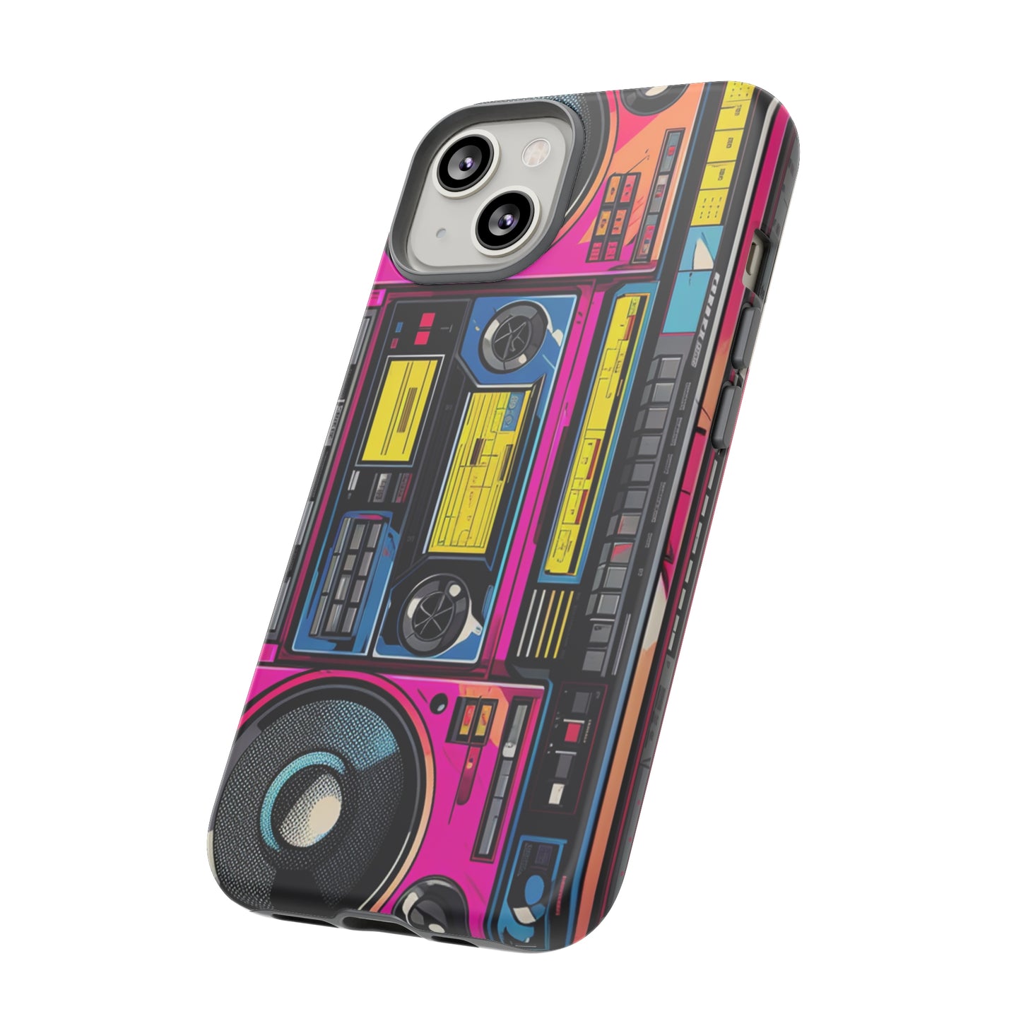 Boombox Hip Hop Music iPhone Case | Embrace Retro Vibes with Urban Beats for Google Pixel, iPhone, and Samsung Cases