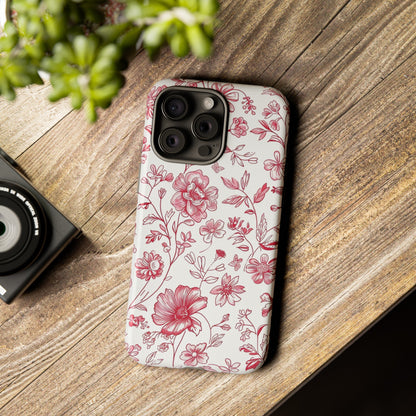 Pink Floral Wildflower Phone Case