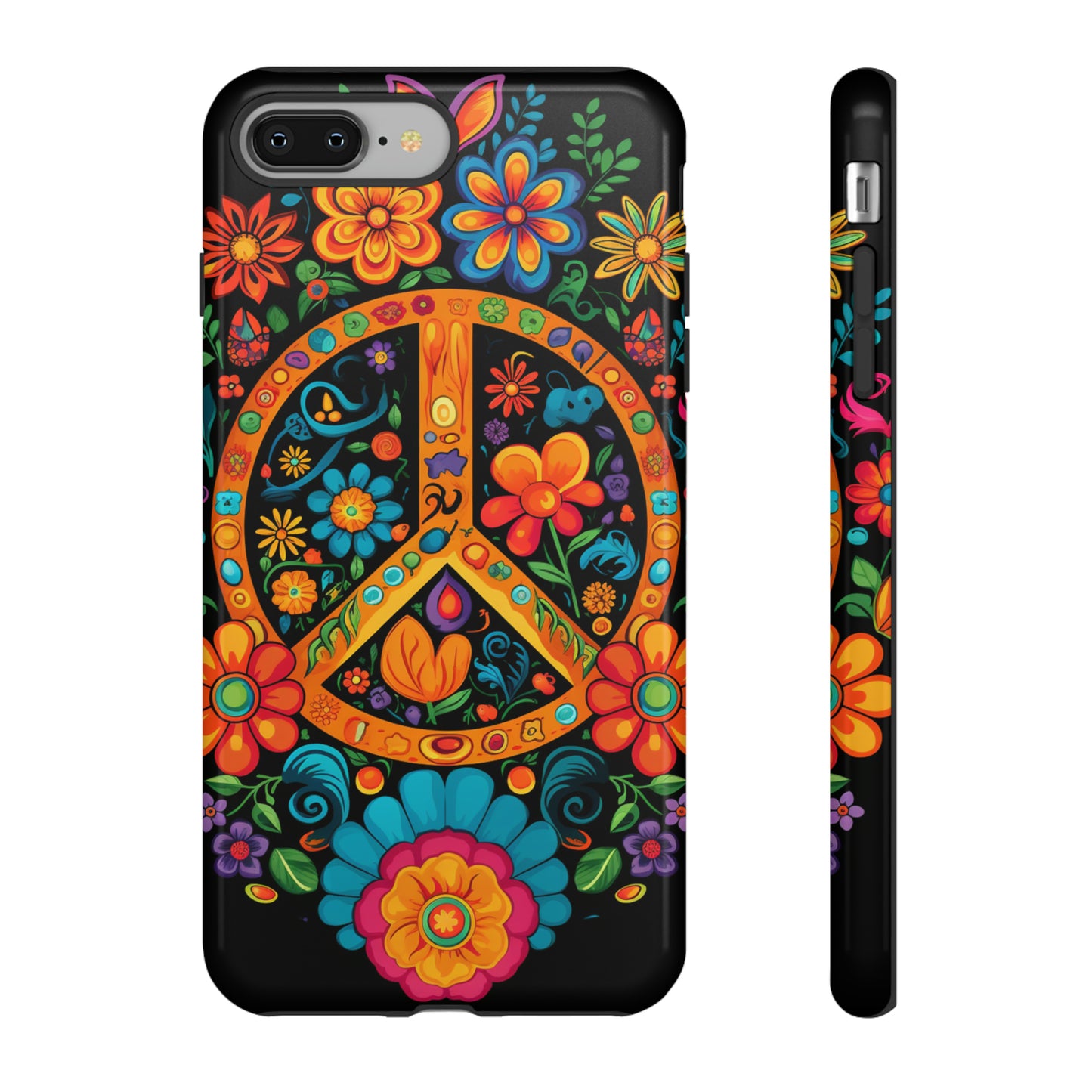 60s inspired peace sign phone case for iPhone 13