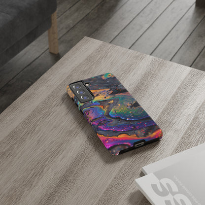 Opalescent Marbled Holographic Print Phone Case