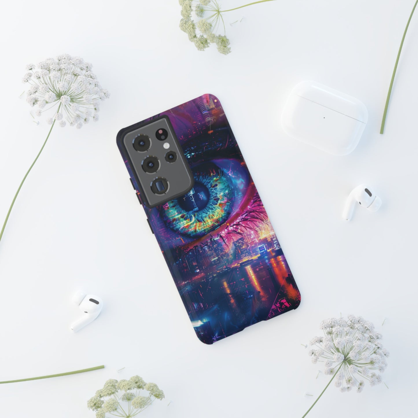 Eye of the Beholder Cyberpunk Art Phone Case