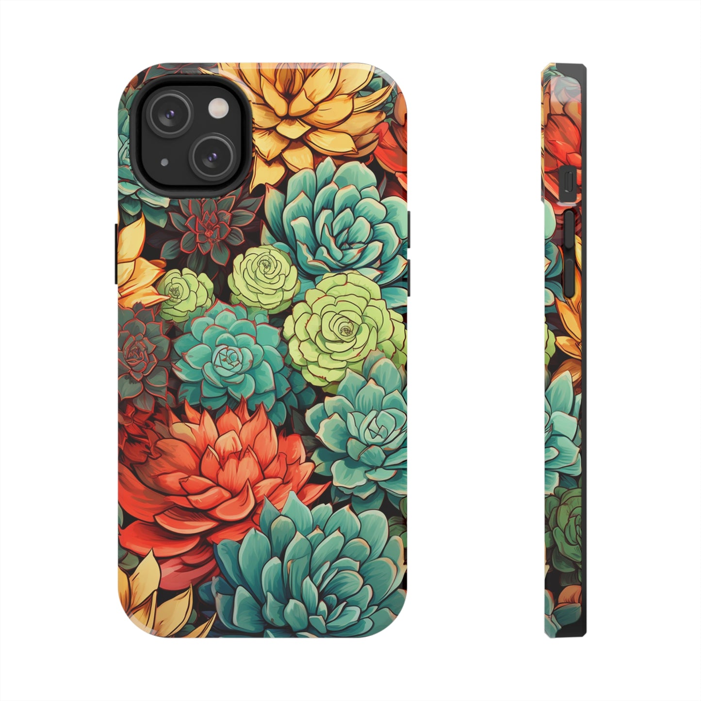 Succulent Desert Cactus Floral iPhone Case | Embrace the Beauty of Arid Elegance