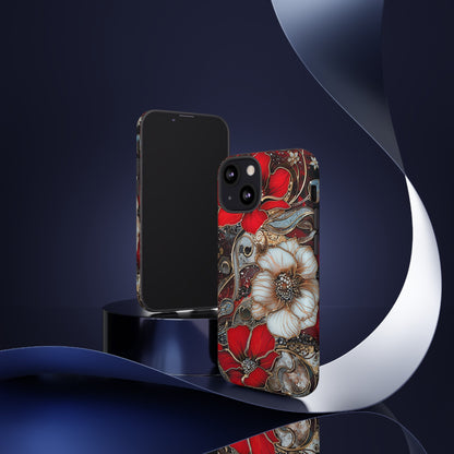 Stained Glass Floral Paisley Explosion Phone Case