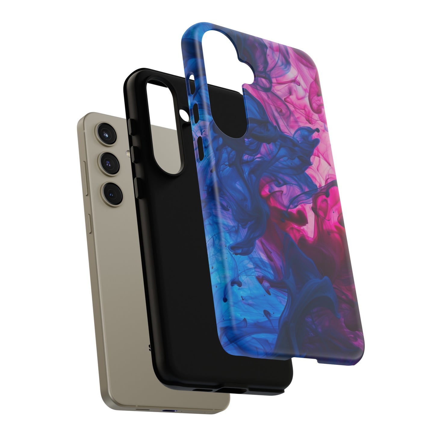 Magenta and Blue Color Explosion Phone Case