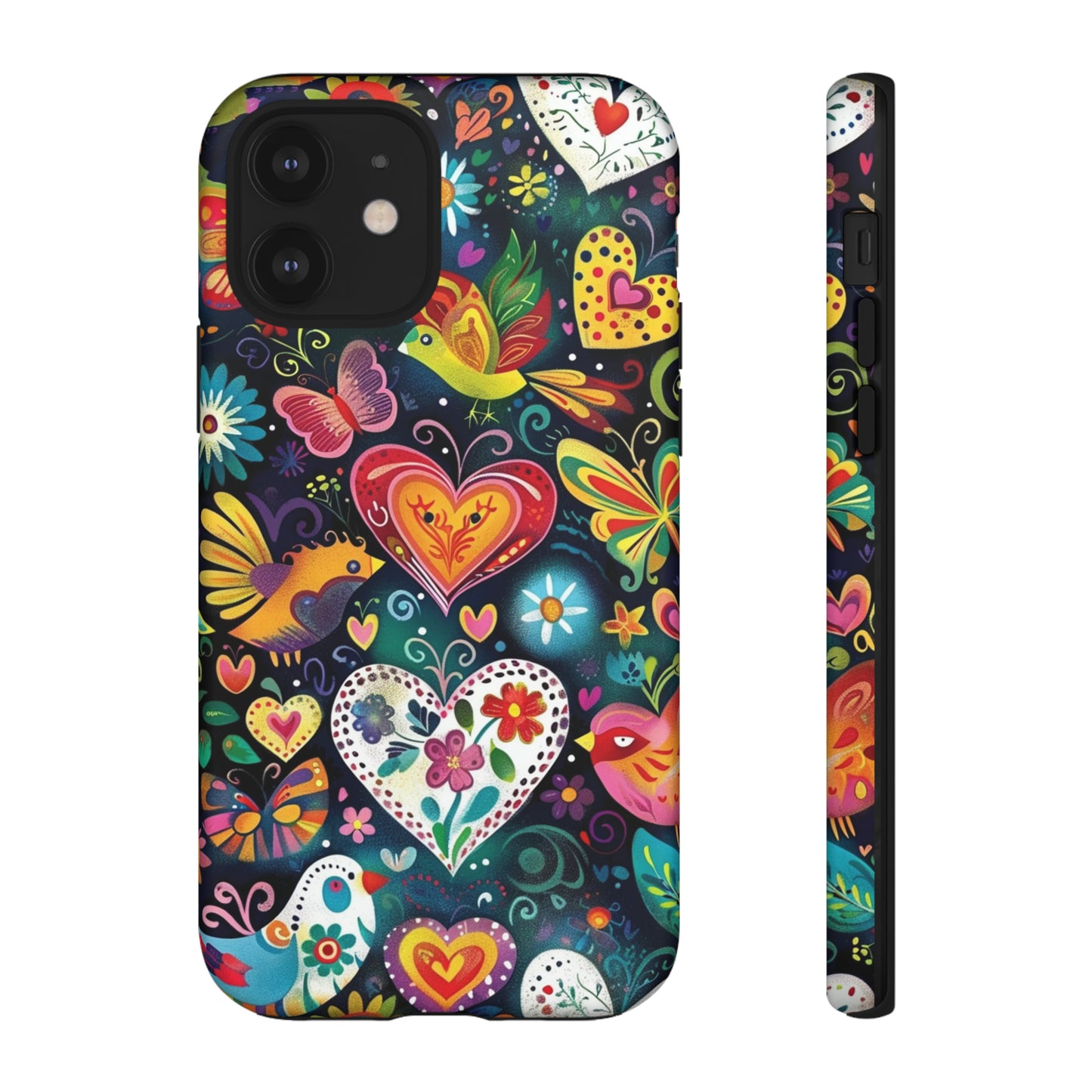 Floral Butterfly Magic Hearts Phone Case