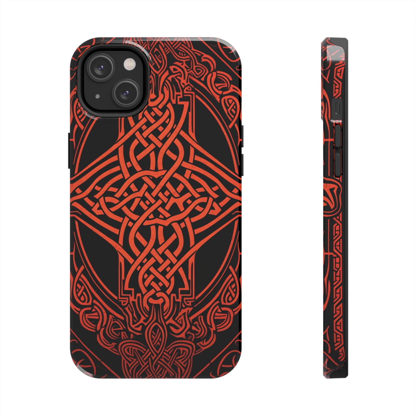 Eternal Weave iPhone Case, Red Celtic Tribal Knots | Timeless Symbolism iPhone Case for Models 11 through 14 Pro Max