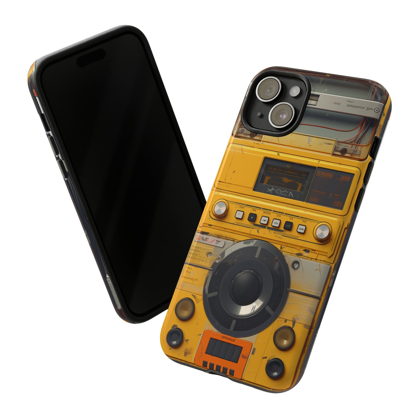 Cyberpunk Techno Gadget Walkman: Premium Phone Tough Case for iPhone, Samsung Galaxy, and Google Pixel