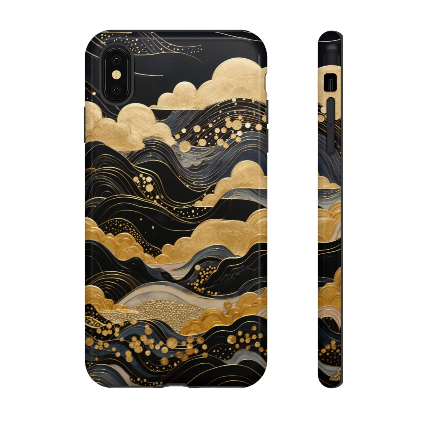 Chiyogami Mountains Tough Phone Case fits Galaxy S23 S22 S21 S20 Plus Ultra | Iphone 14 13 12 11 8 Pro Max Mini | Pixel 7 6 Pro 5 | Japanese