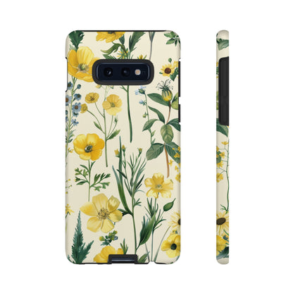 Floral Sage Yellow Wildflower Phone Case