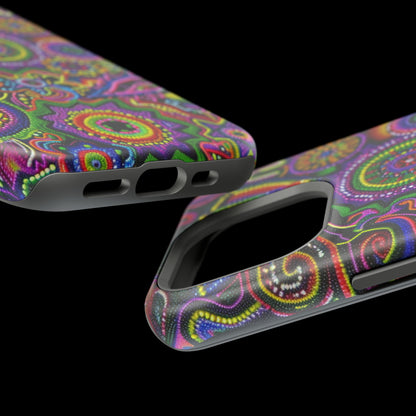 Psychedelic Peyote Button Beaded Style MagSafe Phone Cover