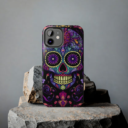 Sugar Skull iPhone Case | Dia de los Muertos Tough Case for iPhone 11, 12, 13