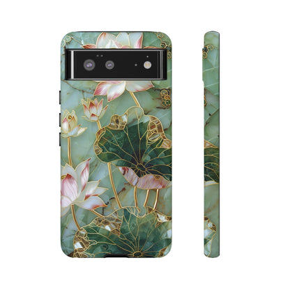 Elegant Floral Phone Case - Tough Cases with Lotus Design