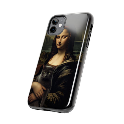 Mona Lisa with Cat iPhone Case | Art Phone Cases