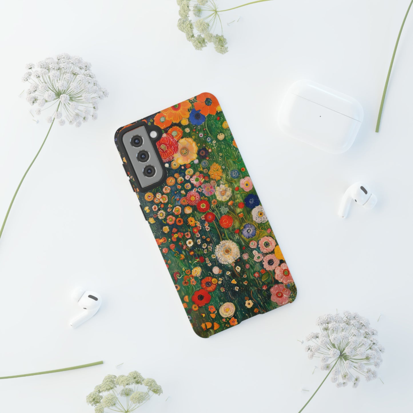 Gustav Klimt Style Flower Garden Painting Phone Case