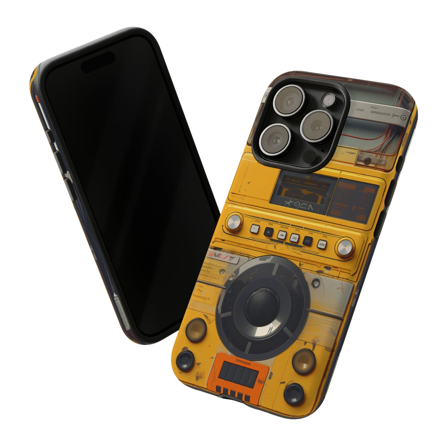 Cyberpunk Techno Gadget Walkman: Premium Phone Tough Case for iPhone, Samsung Galaxy, and Google Pixel