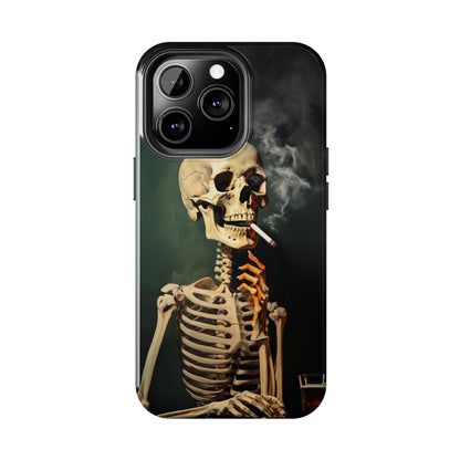 Smoking Skull iPhone Case | Edgy Style with a Mysterious Vibe for iPhone 11, 12, 13, 14, SE 2020 & Mor