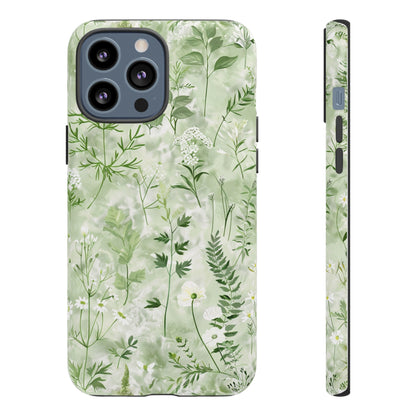 Floral Sage Green Wildflower Phone Case