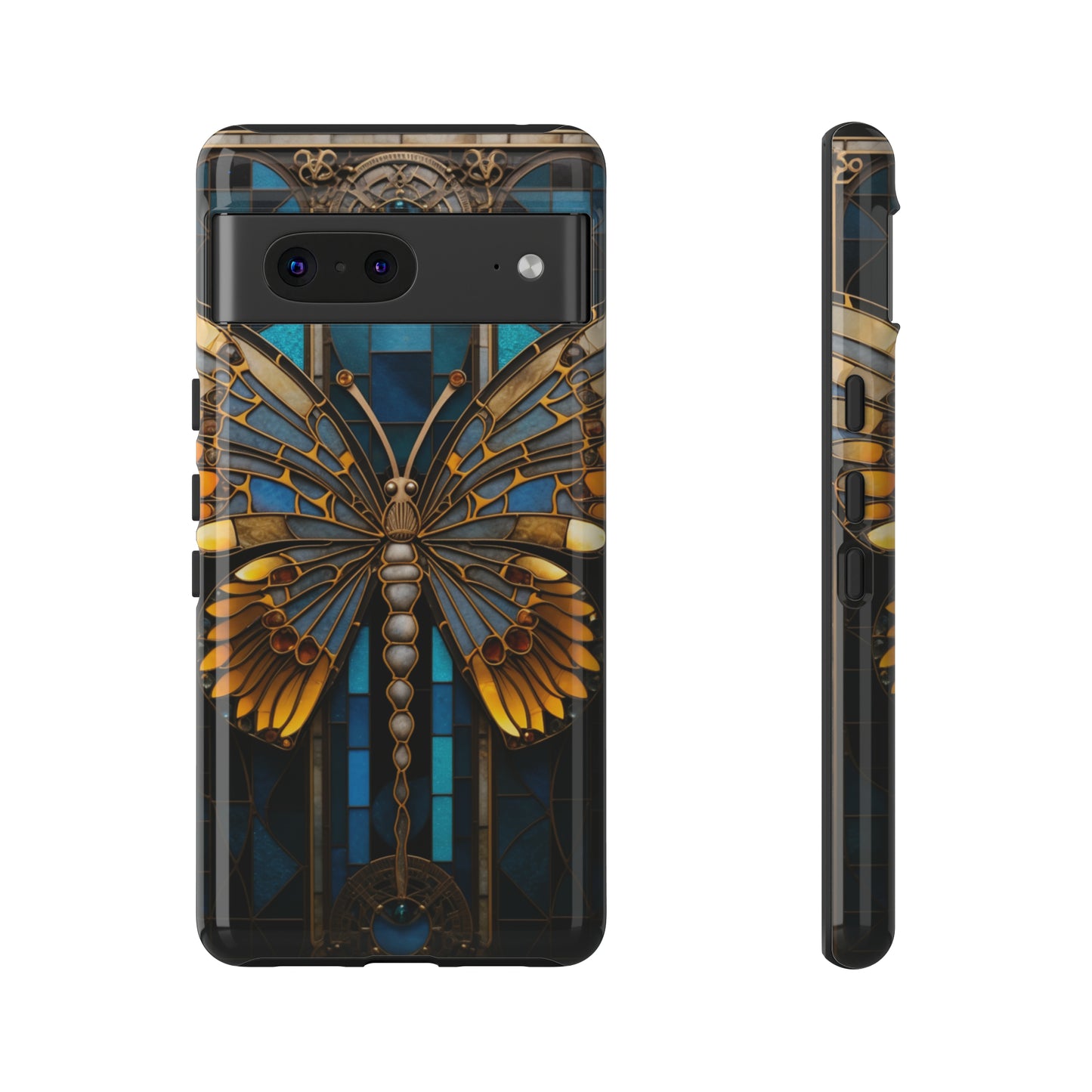 Stained Glass iPhone Butterfly Floral Aesthetic Art Nouveau