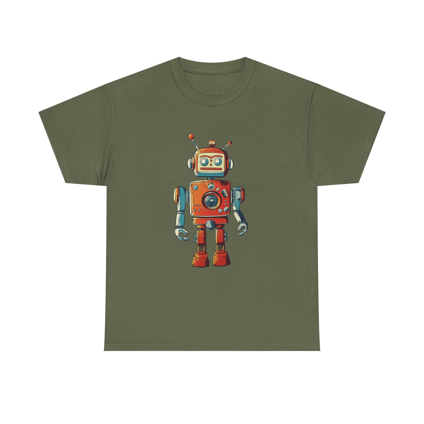 Vintage 60s Robot Toy Sci Fi T Shirt Retro Space Nerd Tee