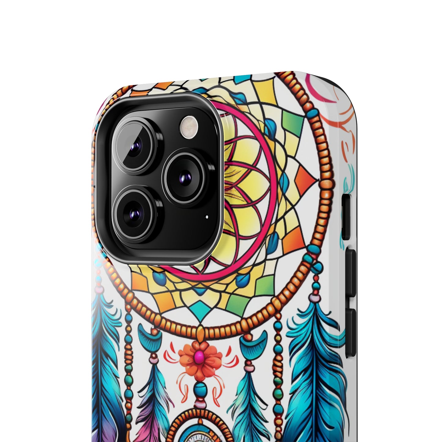 Psychedelic Native American Dreamcatcher iPhone Case | Fusion of Art and Cultural Heritage