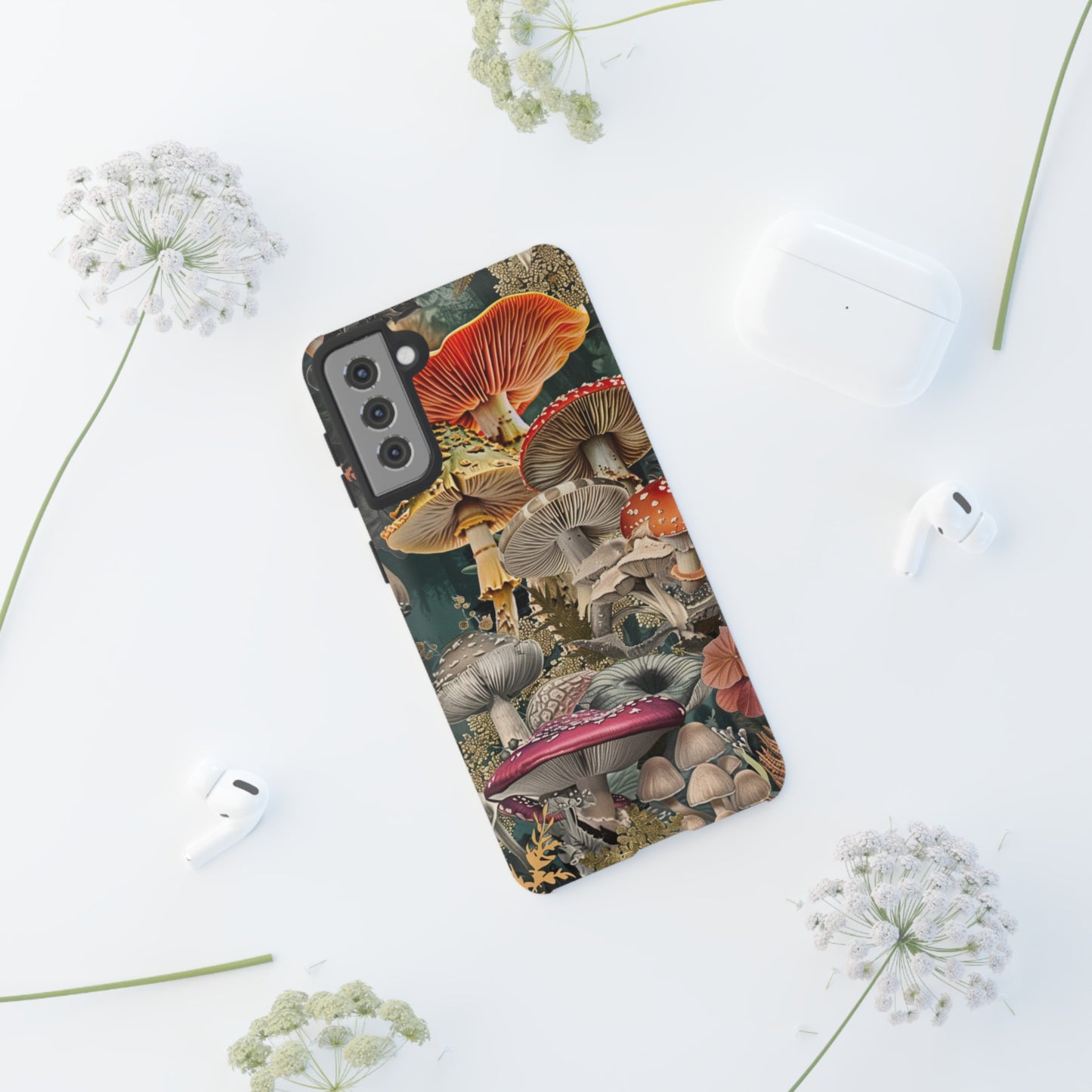 Vintage Illustration Mushroom Collage Phone Case