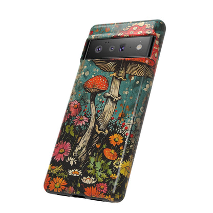 Trippy Magic Mushroom Retro Art Phone Case