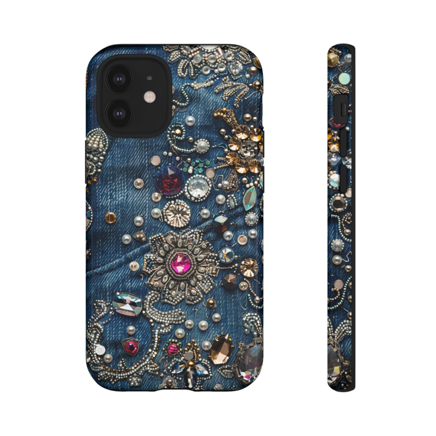 Blue Jean Queen Rhinestone Bling Phone Case